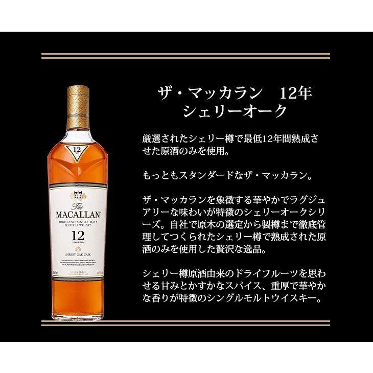 ザ・マッカラン マッカラン シェリーオーク 12年 700ml 40度 シングル