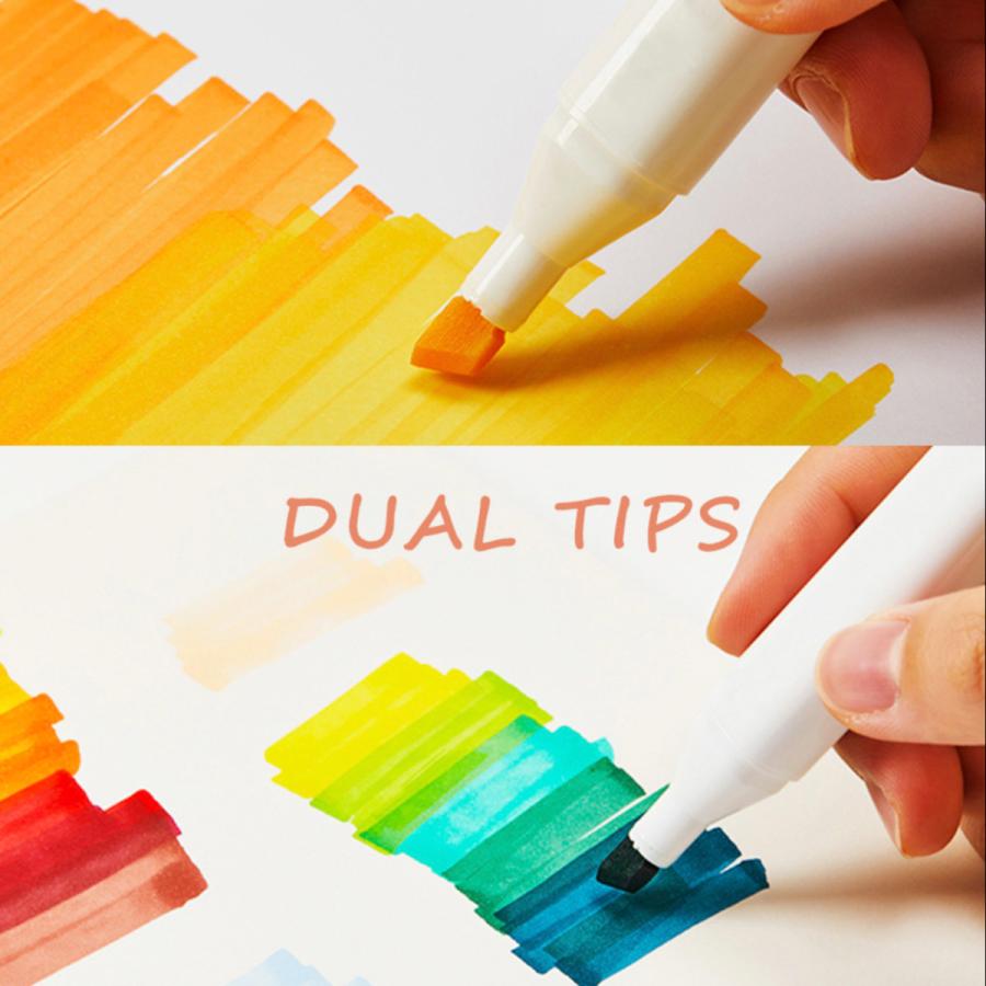 マーカーペン 80色 コピック 練習用 油性 セット イラストマーカー 2種類のペン先 太細両端 カラーペン コミック用 色塗り 美術 手帳 Markerpen01 Shiroha 通販 Yahoo ショッピング