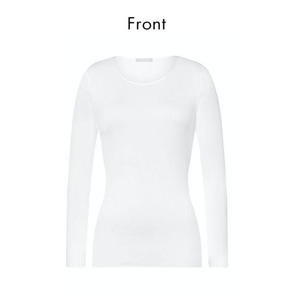 HANRO ハンロ コットン シームレス 長袖 トップス COTTON SEAMLESS U