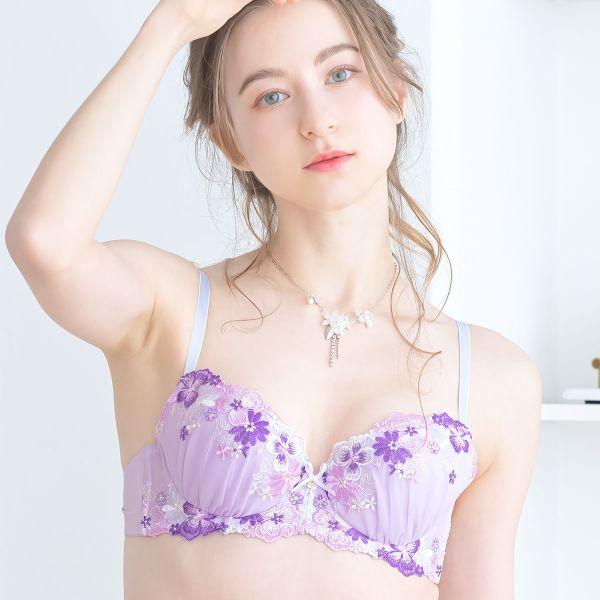 【新品】ドルチェフィオラ ドゥペルル 刺繍ブラジャーショーツD70/M 3セット Dolce Fiora ドルチェフィオラ フルーティフラワー ブラセット