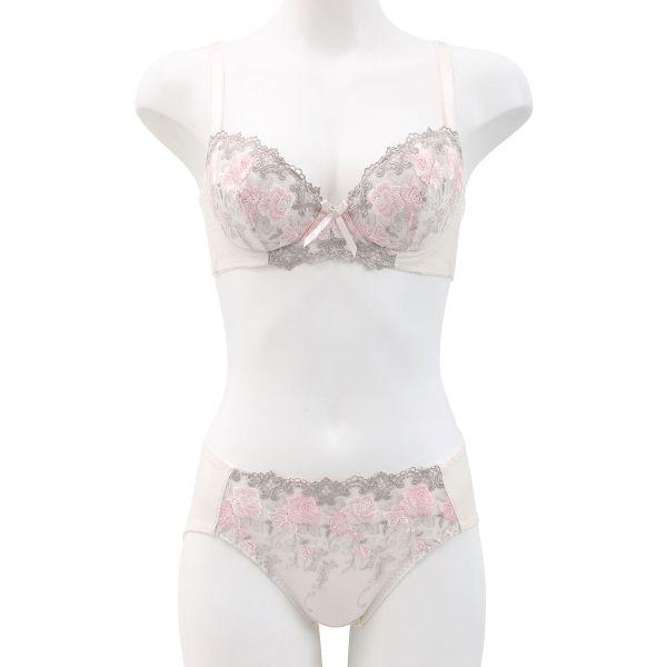 SHIROHATO（白鳩） ブラジャー 段差すっきり体験 ショーツ セット ABCD