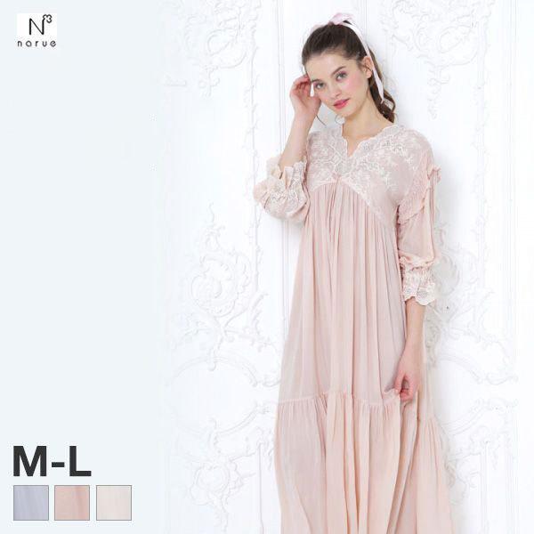 正規店仕入れの スクレ ラデュレ Les Secrets Laduree ナルエーコラボ エロディ ルームウェア パジャマ ワンピース 七分袖 公式の Bajawinescabo Com