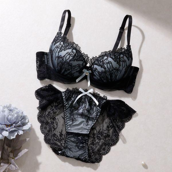 SHIROHATO（白鳩） プチマリー リボンノクターン ブラセット ABCDEF