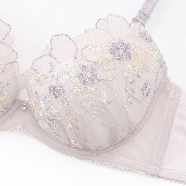 Palissee パリーゼ フローラルレース ブラセット 花柄刺繍 ラメ Palissee パリーゼ フローラルレース ブラセット 花柄刺繍 ラメ