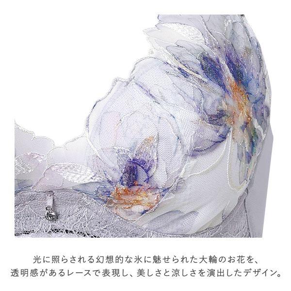 ワコール 夏めくブラ 3/4カップブラジャー DEF ワコール ブラジャー 吸汗速乾 高通気 Wacoal BXB485 大きいサイズの画像