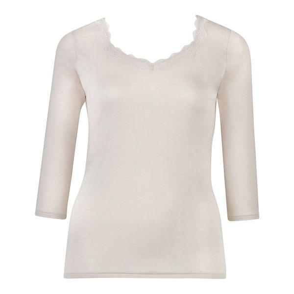 ワコール Wacoal スゴ衣 綿100％ なめらかコットン コンフォートタイプ 7分袖 ニットトップ 長袖 ML レディース インナー