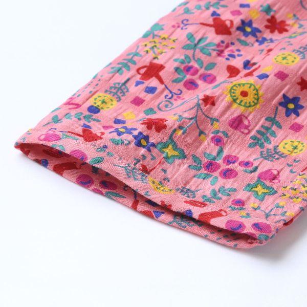 ワコール マタノアツコ パジャマ 7分袖8分丈パンツ 上下セット ルームウェア ねこ 綿100％ Wacoal ATSUKO MATANOの画像