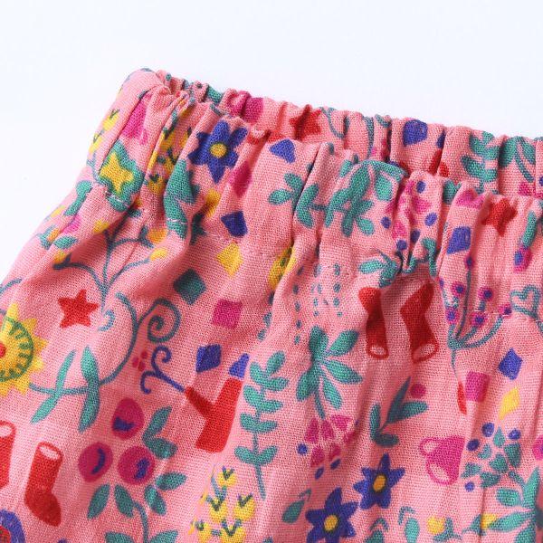 ワコール マタノアツコ パジャマ 7分袖8分丈パンツ 上下セット ルームウェア ねこ 綿100％ Wacoal ATSUKO MATANOの画像