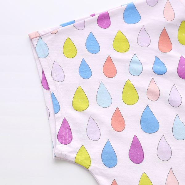 ワコール ツモリチサト パジャマ しずく 3分袖 8分丈パンツ ルームウェア 上下セット 綿100％ Wacoal tsumori chisato SLEEPの画像