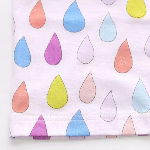 ワコール ツモリチサト パジャマ しずく 3分袖 8分丈パンツ ルームウェア 上下セット 綿100％ Wacoal tsumori chisato SLEEPの画像