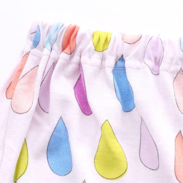 ワコール ツモリチサト パジャマ しずく 3分袖 8分丈パンツ ルームウェア 上下セット 綿100％ Wacoal tsumori chisato SLEEPの画像
