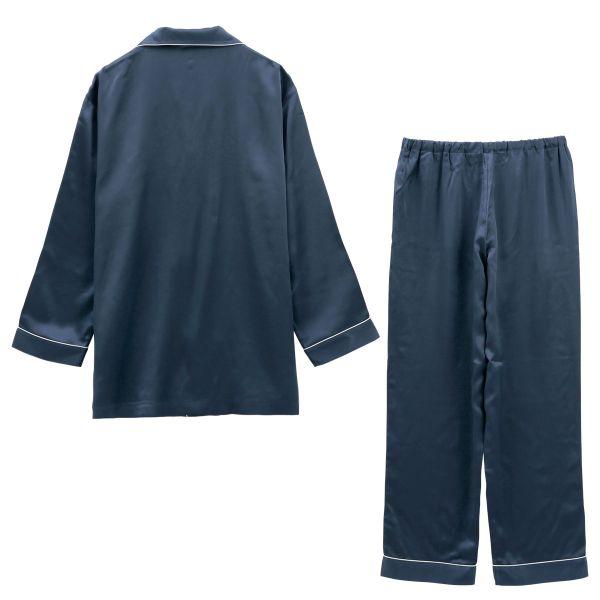 ワコール Wacoal 睡眠科学 シルクサテン メンズ シャツパジャマ シルク100％ 絹 紳士用｜shirohato｜15