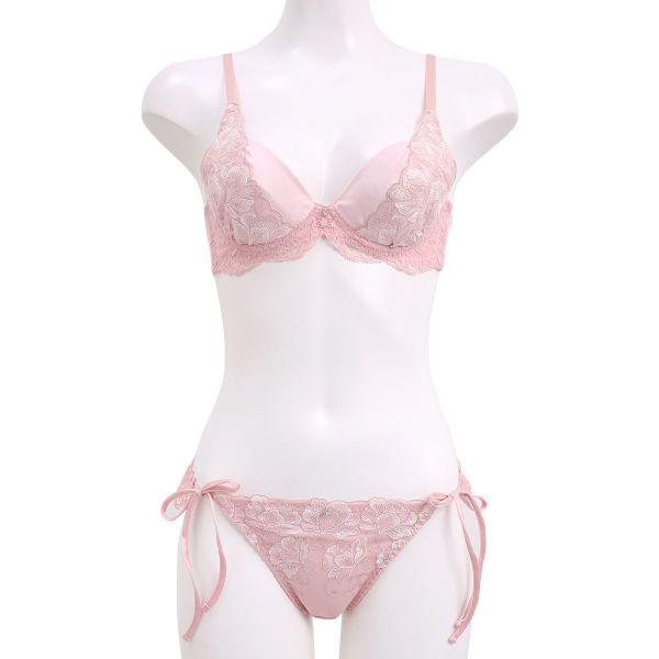 COCO Linge（ココランジェ） ガーデンレースサテン ブラジャー サイド