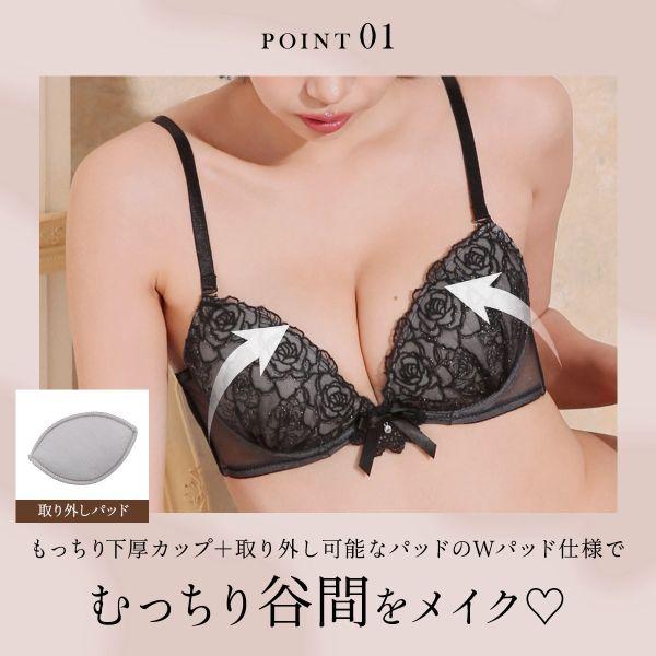 SHIROHATO（白鳩） ラブジェリー ロマンティックロージーリボン ブラ