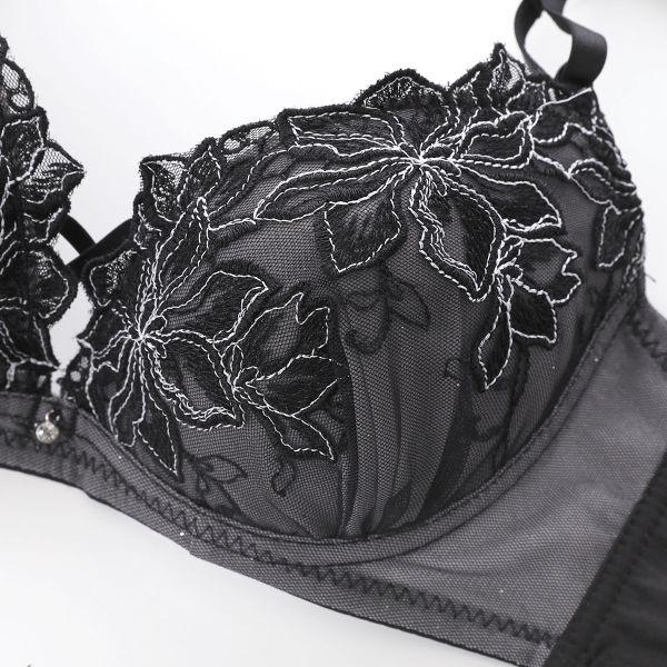 SHIROHATO（白鳩） ブラジャー ショーツセット ラブジェリー 脇高 ラメ