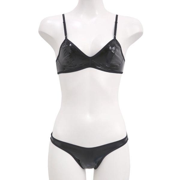 エナメルブラ、ショーツ　PHAZE La-Pomme（ラポーム） チェリーラブ エナメル ブラショーツセット La