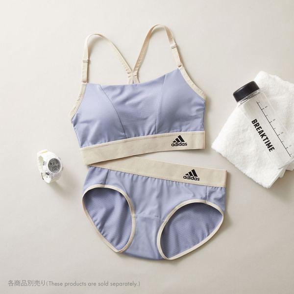 アディダス adidas エアースルー ハーフトップ レディース スポーツブラ ノンワイヤー ブラジャー 吸汗速乾 単品｜shirohato｜09