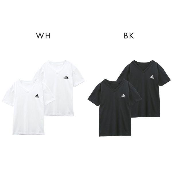 adidas アディダス 2P 半袖 Tシャツ 2枚組 Vネック インナー adidas アディダス 2P 半袖 Tシャツ 2枚組 Vネック インナー