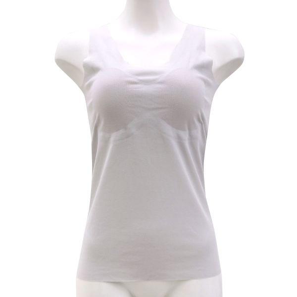 グンゼ GUNZE キレイラボ KIREILABO 完全無縫製COOL さらさら強撚綿 タンクトップ カップ付き クールタイプ | GUNZE | 13