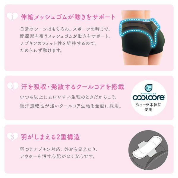 SHIROHATO ソフィ SPORTS 躍動ショーツ サニタリーショーツ 羽 SHIROHATO ソフィ SPORTS 躍動ショーツ サニタリーショーツ 羽