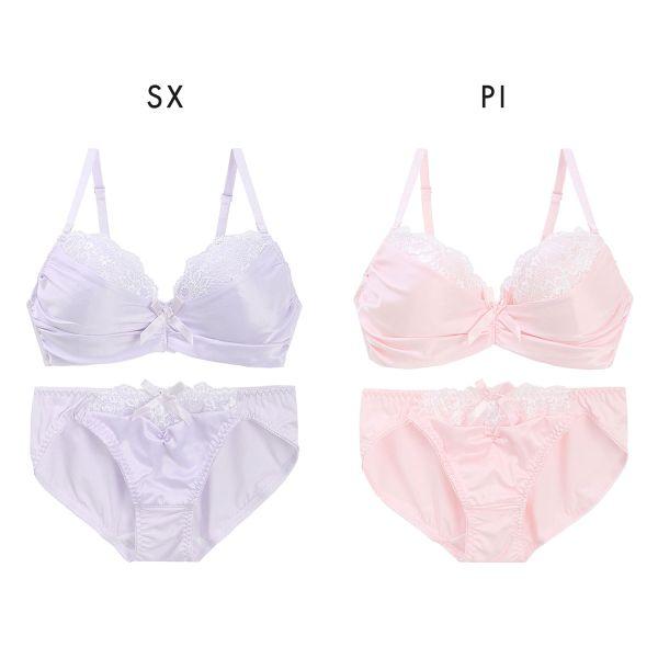 Pan Cute ブラジャー ショーツセット パンキュート マットサテンレース