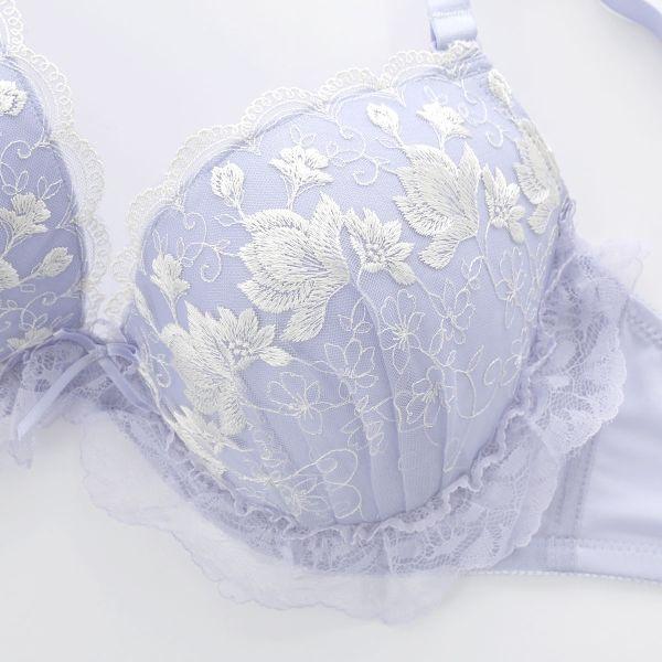 下着・アンダーウェア blue SHIROHATO（白鳩） ブラジャー ショーツセット エレガント