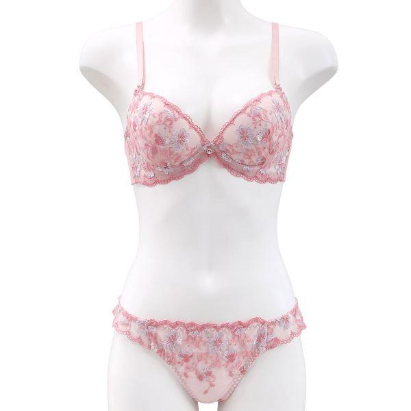 Pan Cute ブラジャー パンキュート フラワーアーチレース ブラセット