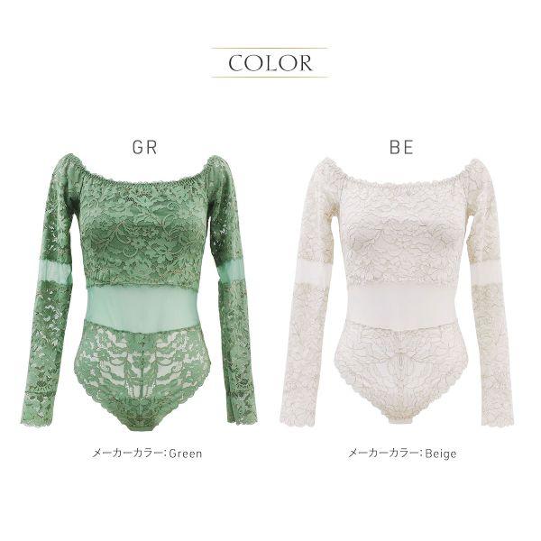 ANNEBRA（アンブラ） ANNEBRA Playful オフショルレースボディスーツ