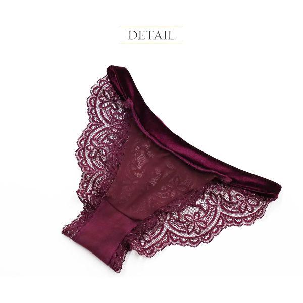 新品未使用　ANNEBRA Mystic ベロアレースブラショーツセット ANNEBRA（アンブラ） Mystic ベロア×レース バックデザインショーツ