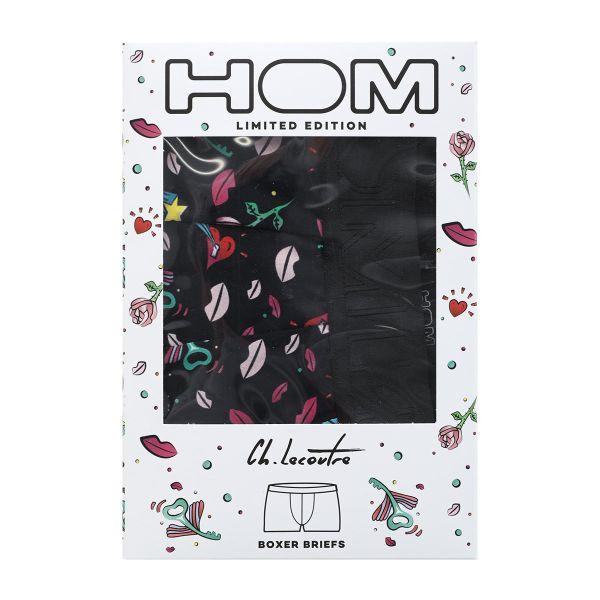 オム HOM AMOUR BOXER BRIEFS ボクサーパンツ メンズ 前とじ アンダーウェア ストリートアート｜shirohato｜06