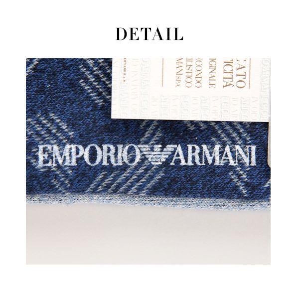 エンポリオ・アルマーニ EMPORIO ARMANI マンガベア リバーシブルソックス スニーカー丈 メンズ 靴下 イーグル カジュアル 紳士 日本製 綿混｜shirohato｜10