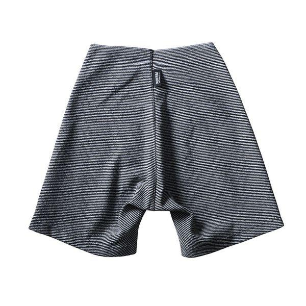 SIDO 包帯パンツ ウエストゴムなし L ストライプ 黒 グレー MH200 SIDO（シドー） ウエストゴムなし 包帯パンツ ヘムロング ボクサー