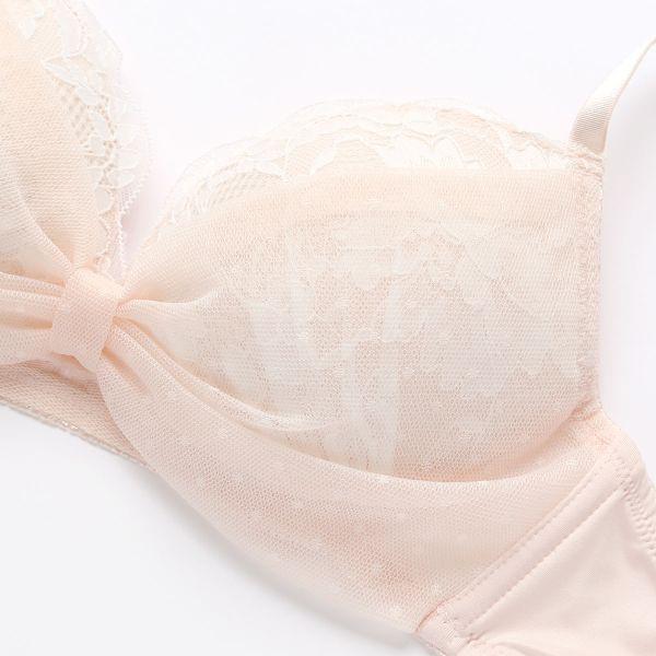 SHIROHATO（白鳩） ブラジャー ショーツセット ルルモアナ ドット柄