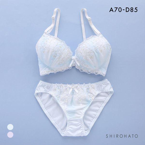 ブラジャー ピュアシェリ オーロララメチュール グラデシフォン ブラセット ABCD70-85 盛り 谷間 美胸 寄せ 姫 セット PURECHERIE