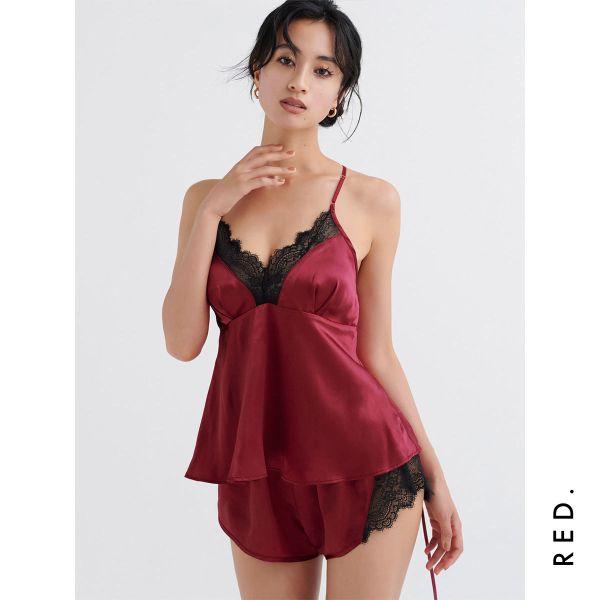 RAVIJOUR ラヴィジュール ブラックレースサテン セットアップ RAVIJOUR ラヴィジュール ブラックレースサテン セットアップ