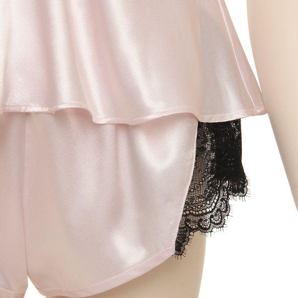 最終値下げ！♥RAVIJOUR ルームウェア セットアップ ブラック RAVIJOUR ラヴィジュール ブラックレースサテン セットアップ