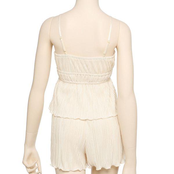 ラヴィジュール RAVIJOUR シャインプリーツ セットアップ ルームウェア カップ付き パジャマ ランジェリー キャミソール レディース 送料無料 RAVIJOUR（ラヴィジュール） シャインプリーツ セットアップ ルーム