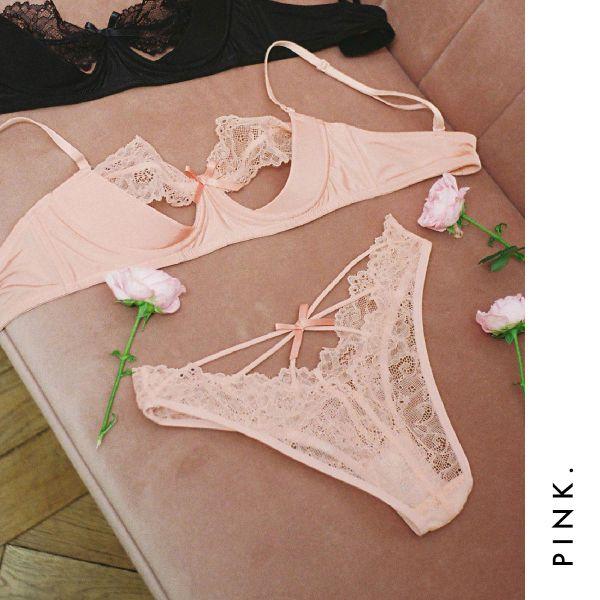 RAVIJOUR（ラヴィジュール） ピーカーブー ブラ＆ショーツセット