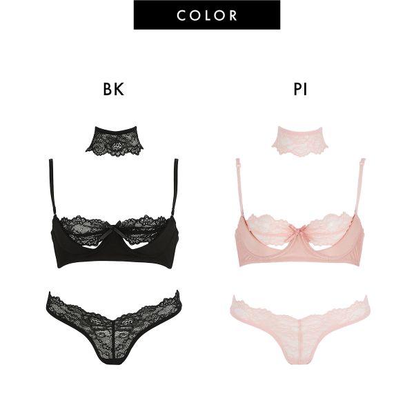 RAVIJOUR（ラヴィジュール） ピーカーブー ブラ＆ショーツセット