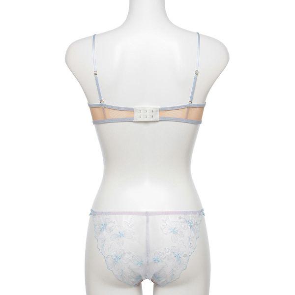 ラヴィジュール MINAMOコラボ グロウレース ショーツセット blue M RAVIJOUR（ラヴィジュール） MINAMOコラボ グロウレース ブラ