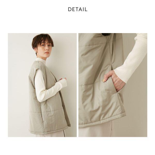 エミ emmi emmi atelier 中綿ベストセットポンチョコート 