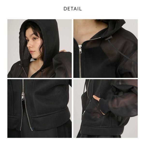 エミ シアーダンボールジップフーディーブルゾン emmi シアー パーカー