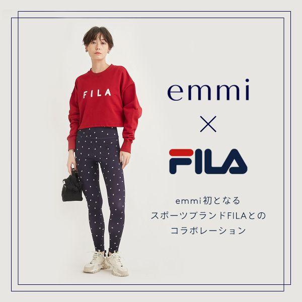 emmi yoga エミ FILAコラボプルオーバー 単品 長袖 : SHIROHATO emmi yoga エミ FILAコラボプルオーバー 単品 長袖 : SHIROHATO