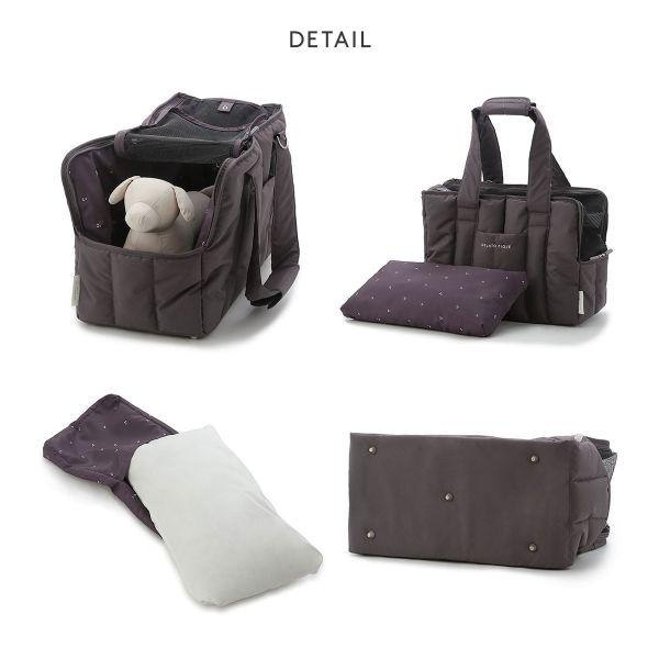 ジェラートピケ CAT&DOG キルティングキャリーバック ジェラピケ