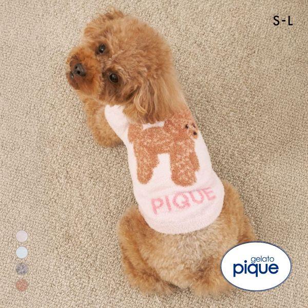 ジェラートピケ CAT&DOG スムーズィートイプードル柄ジャガードプルオーバー ジェラピケ gelato pique