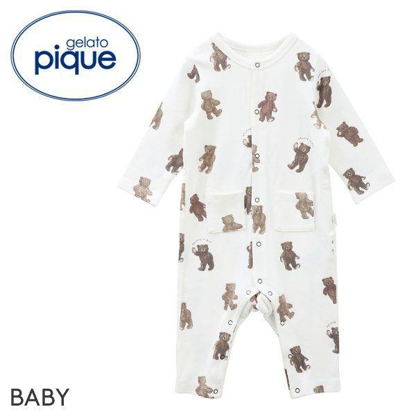 早割クーポン ジェラートピケ キッズアンドベイビー Gelato Pique Kids Baby ベア柄 Baby ロンパース ジェラピケ ルームウェア パジャマ メール便 15 海外正規品 Arsid De