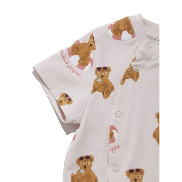 ジェラートピケ キッズアンドベイビー ベビー 接触冷感 サマーベア柄ロンパース ジェラピケ ルームウェア gelato pique Kids＆Baby BABYの画像