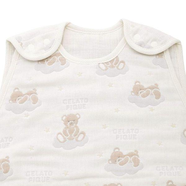 ジェラートピケ キッズアンドベイビー ベビー ドリーミーベア柄6重ガーゼスリーパー ジェラピケ gelato pique Kids＆Baby BABYの画像
