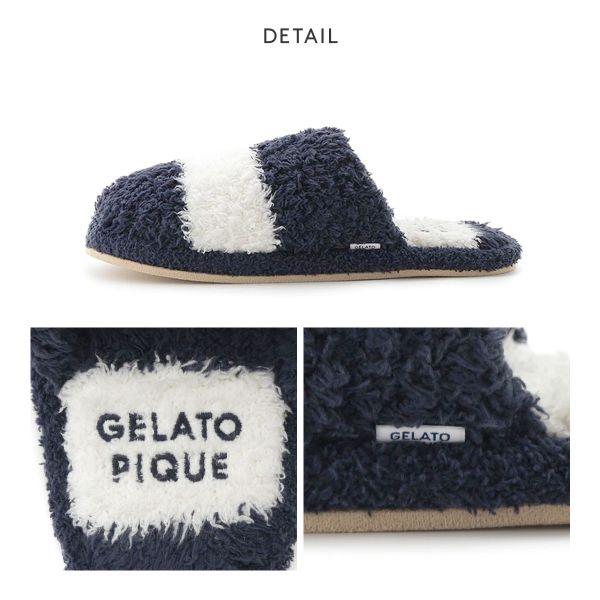 ジェラートピケ オム メンズ ジェラート2ボーダールームシューズ ジェラピケ gelato pique HOMME