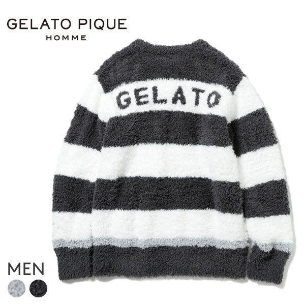 ジェラートピケ オム Gelato Pique Homme メンズ ジェラート トリムボーダープルオーバー ジェラピケ パジャマ ルームウェア Shirohato 白鳩 通販 Paypayモール